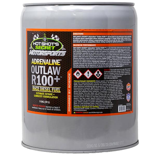ADRENALINE OUTLAW R100+ Diesel Racing Fuel 5 gallon