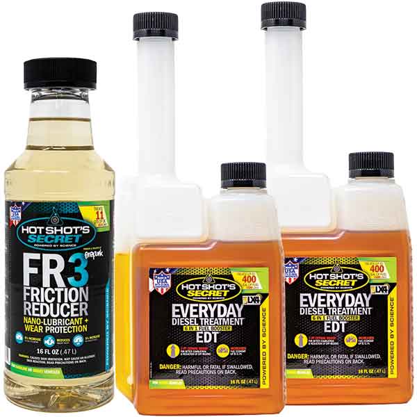 16 ounce FR3 and two 16 ounce twin-neck EDT bottles