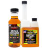 Bottle of 16-ounce Diesel Extreme and bottle of 16-ounce EDT in the twin-neck bottle