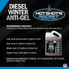 Diesel Winter Anti-Gel Fuel Additive | Hot Shot's Secret