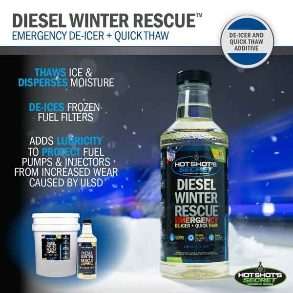 Hot Shot's Secret EDT+ Winter Defense - 1 Gallon 7-in-1 Anti-Gel Fuel  Booster – Winter Diesel Fuel Treatment - Boosts Cetane for Better  Performance –