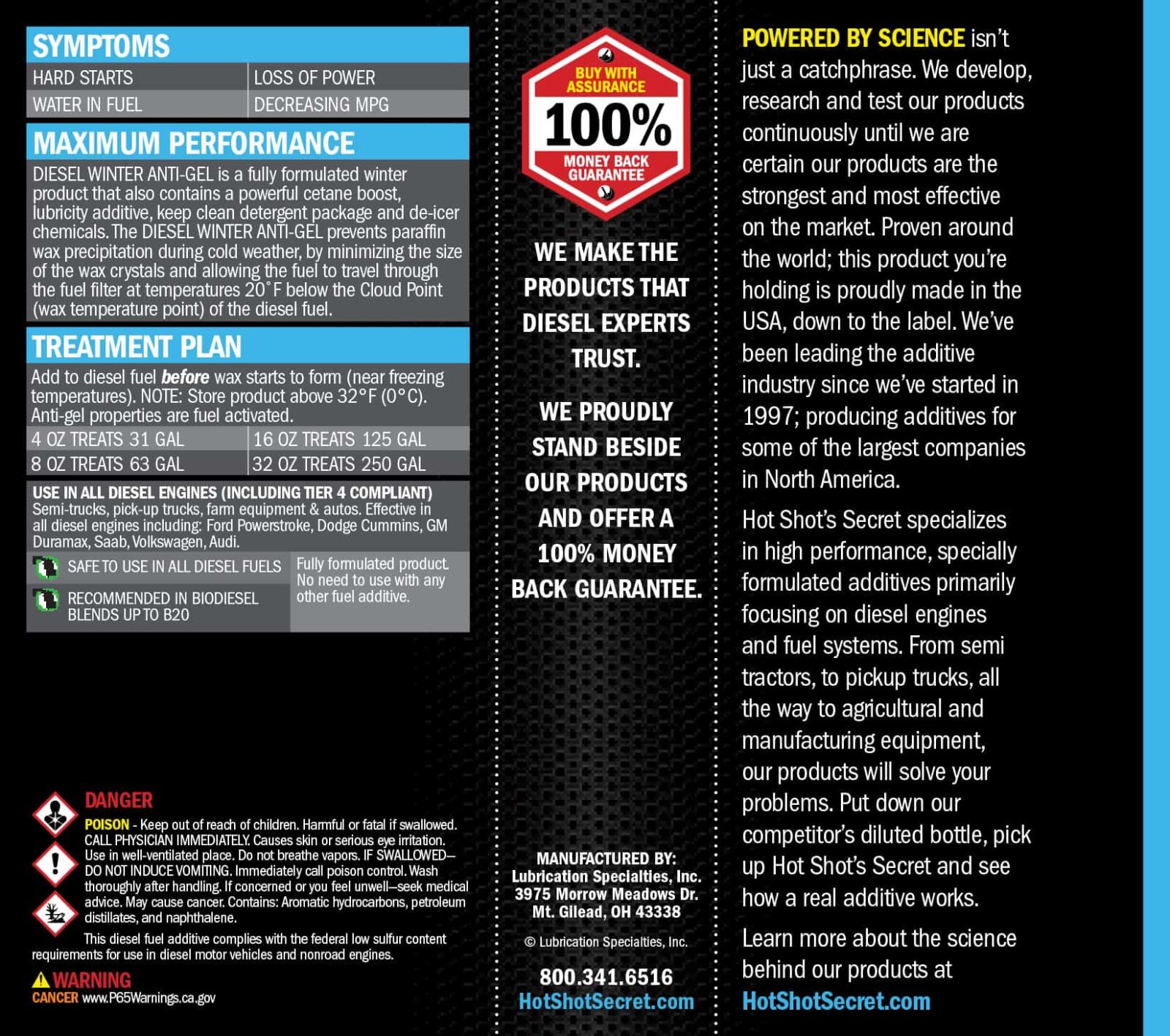 Diesel gel temperature