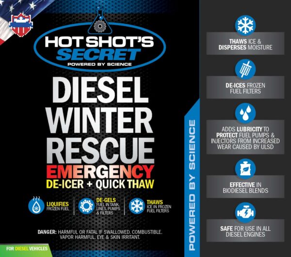 Diesel winter rescue label