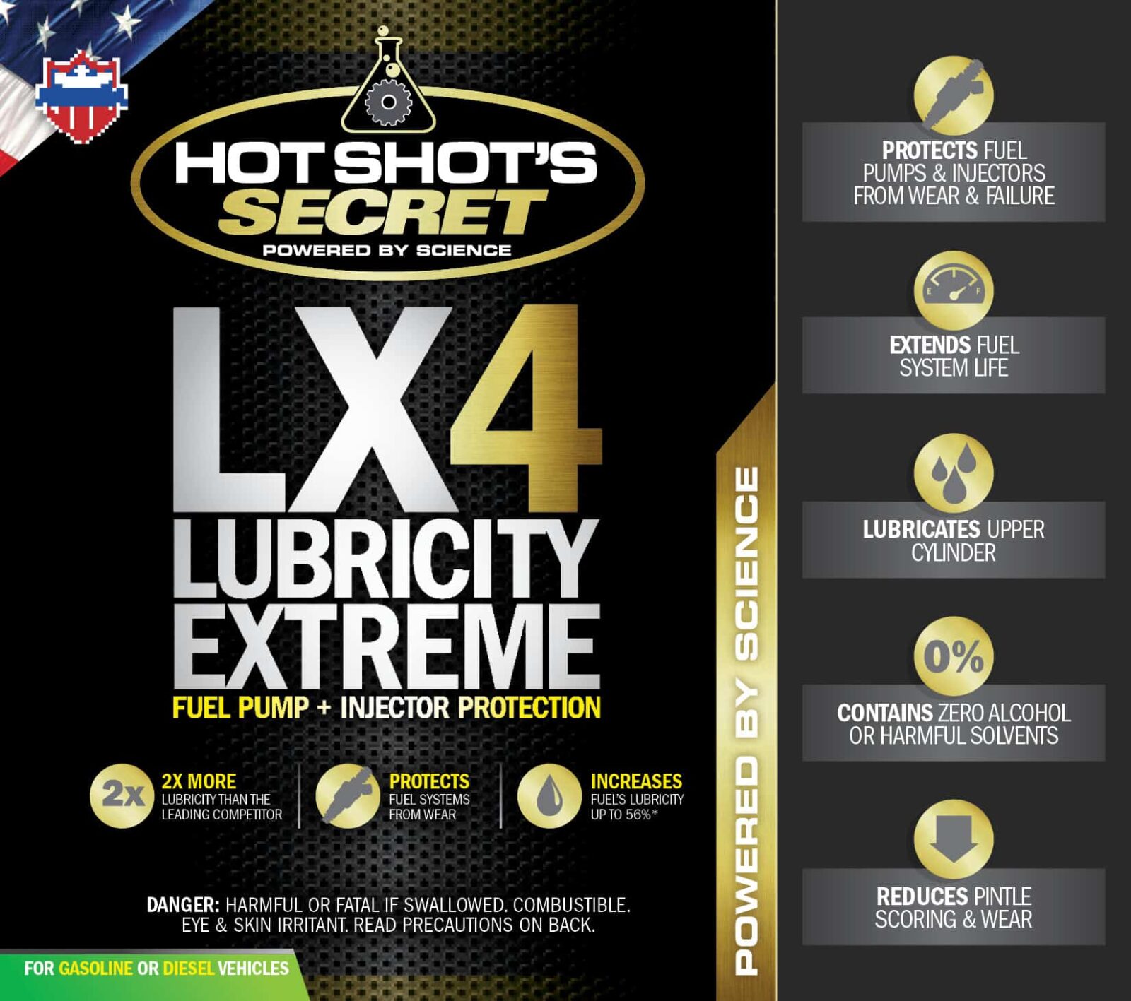 LX4 Lubricity Extreme UltraLow Sulfur Diesel Fuel Lubricant Additive