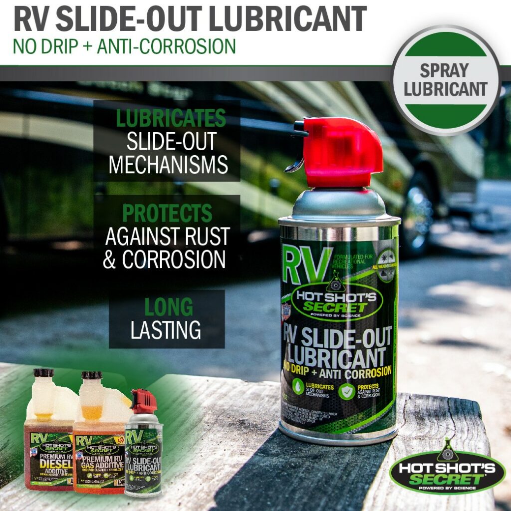 RV SlideOut Lubricant RV Slide Lube Hot Shot's Secret