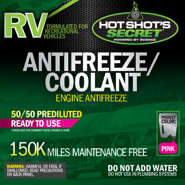 Pink Antifreeze Coolant Front Label