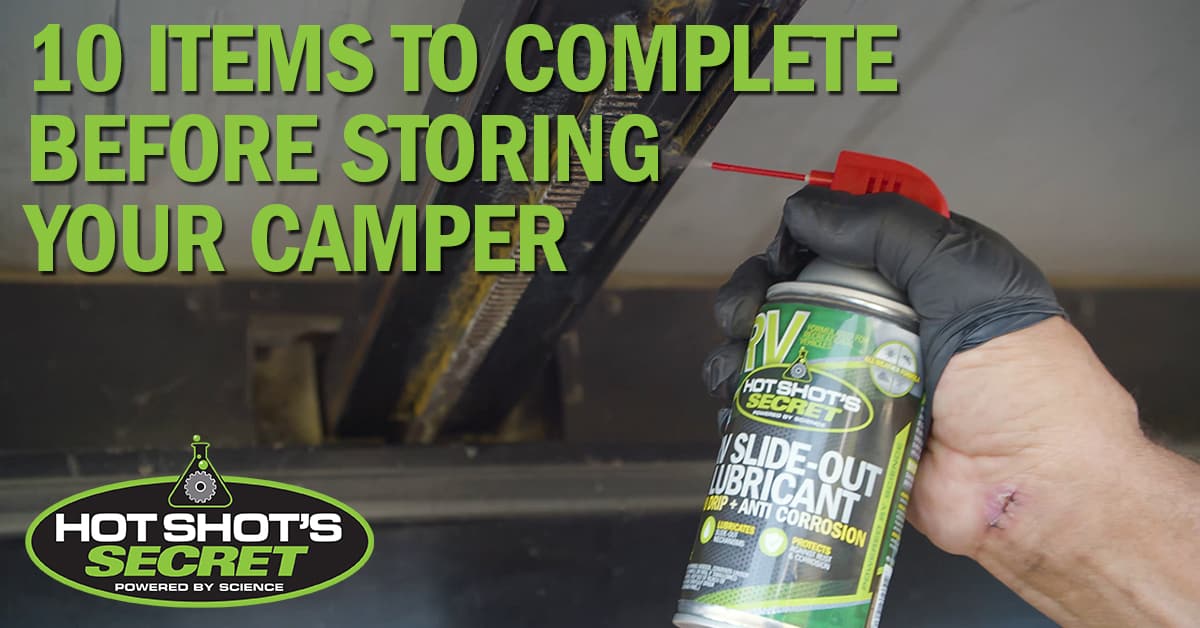 10 Items to Complete Before Storing Your Camper