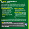 Generator Oil 15W-40 Back Label