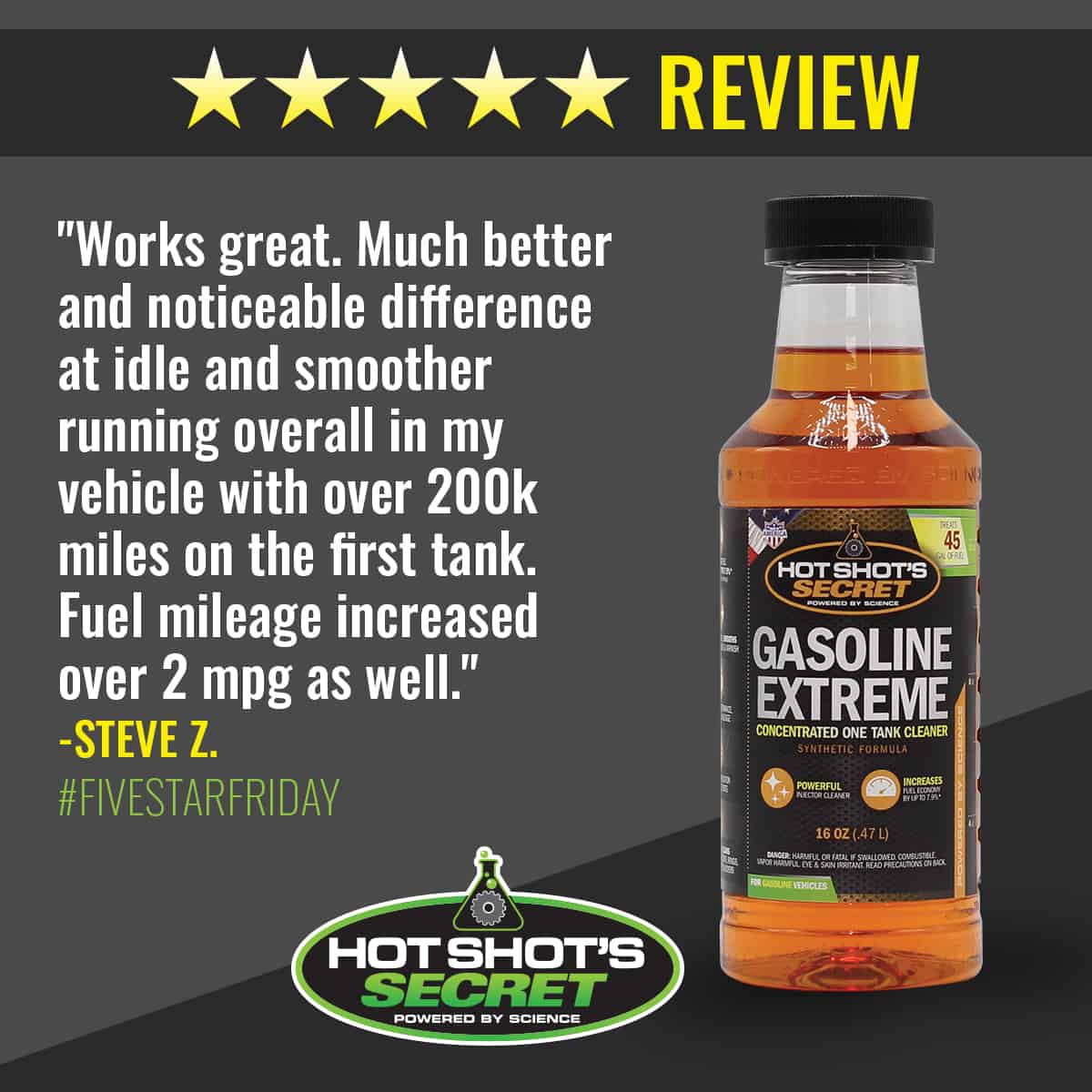 Gasoline Extreme 5 Star Review