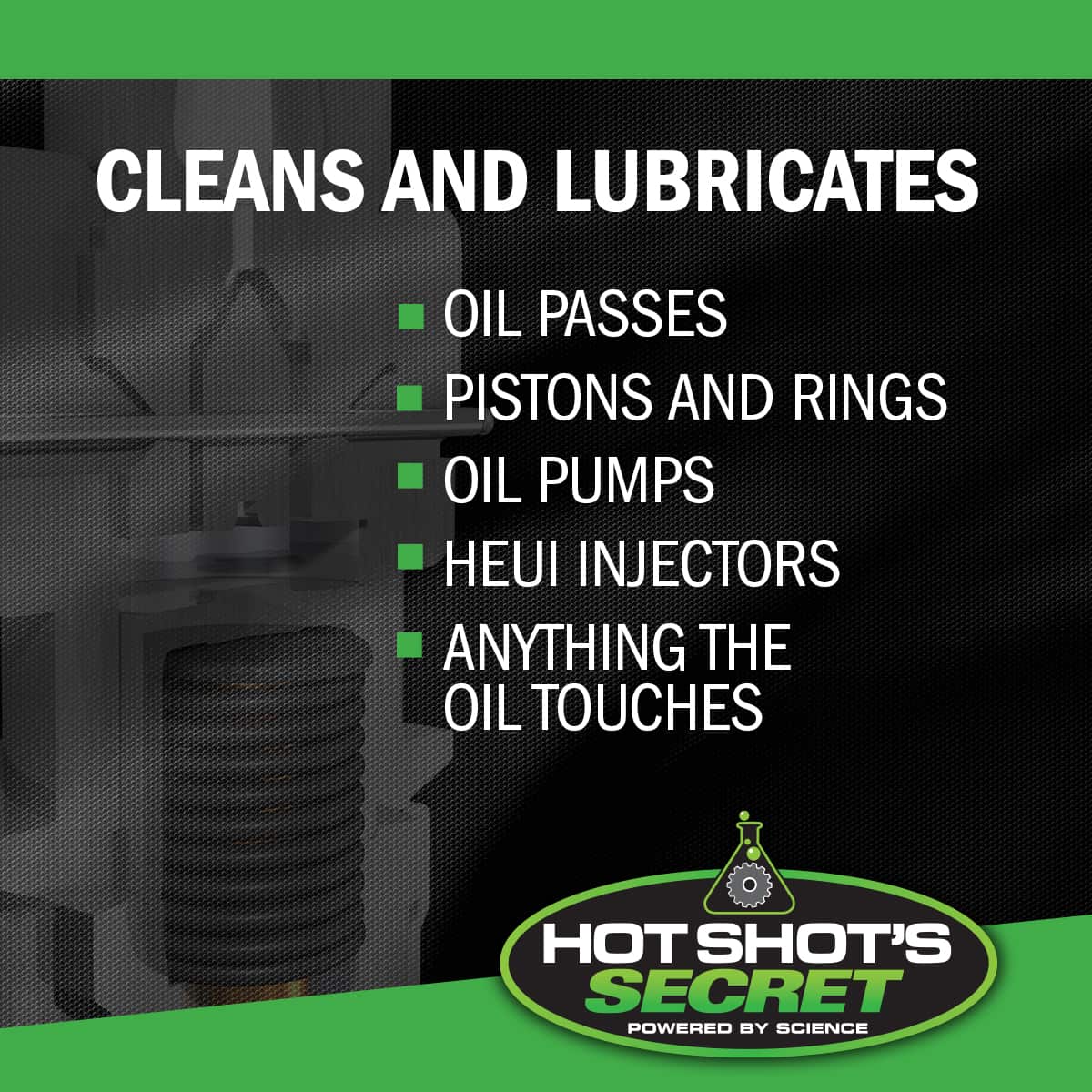 Stiction Eliminator cleans and lubricates anything the oil touches