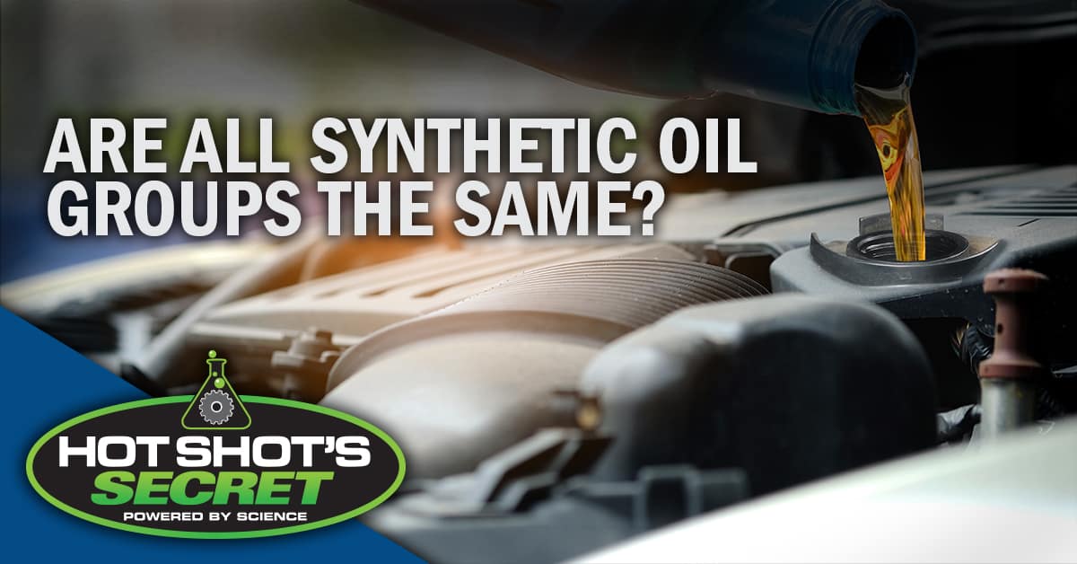 Are all Synthetic oil groups the same?