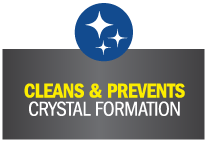 cleans prevents crystal formation