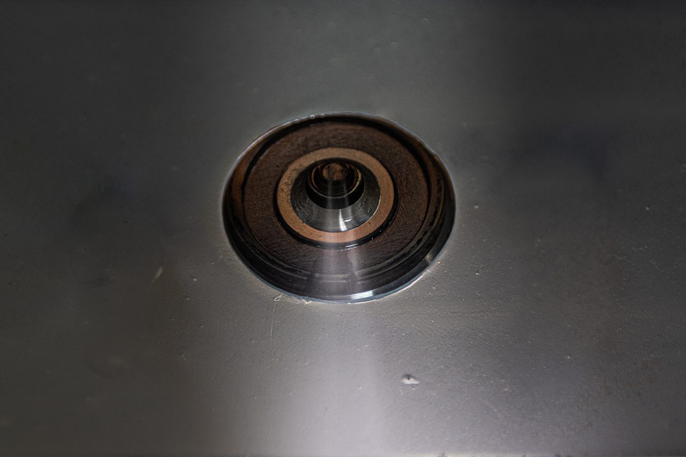 Healthy fuel injector spray pattern after cleaning